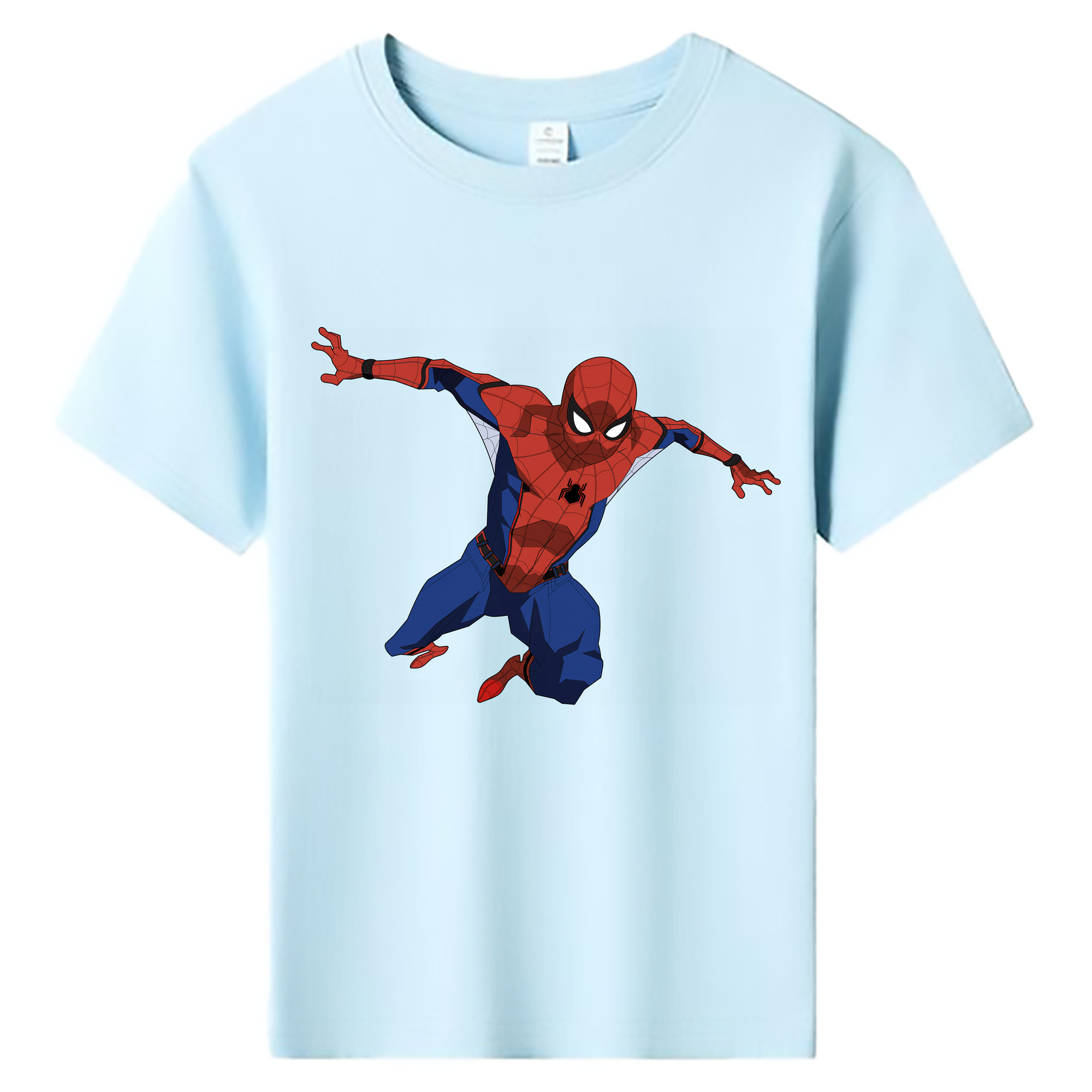 （画像用） Spider Man スパイダーマン 綿100％キッズTシャツ（フロントプリント）
